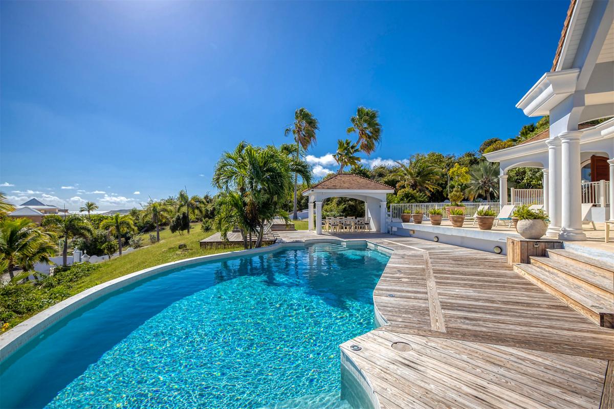 Villa rental Saint Martin - Large pool